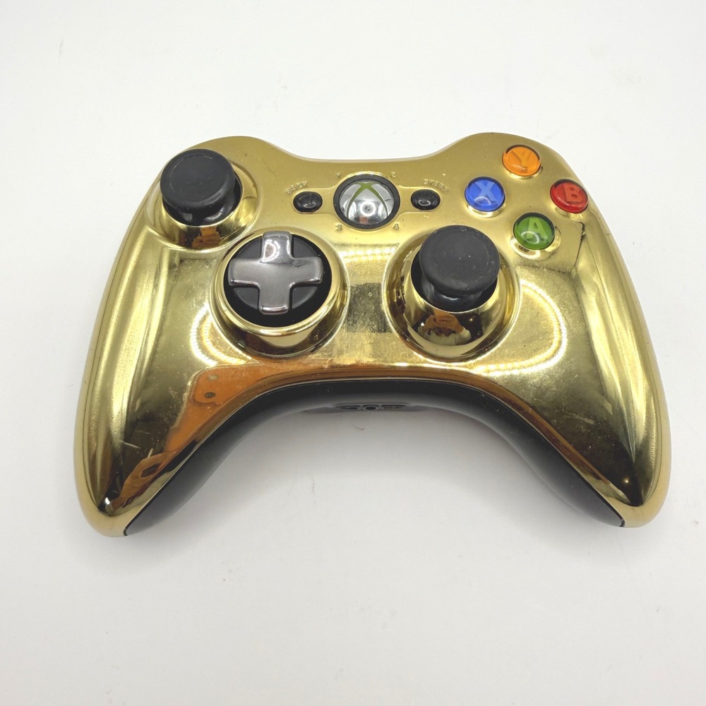 Microsoft Xbox 360 Wireless Controller Gold Chrome Special Edition One Size Gold